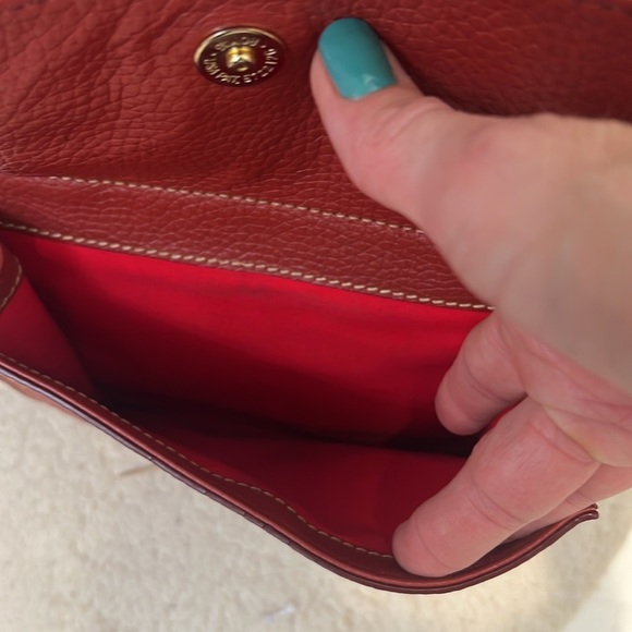 Dooney & Bourke Aubrey terra cotta pebbled Leather Satchel. - Picture 7 of 15